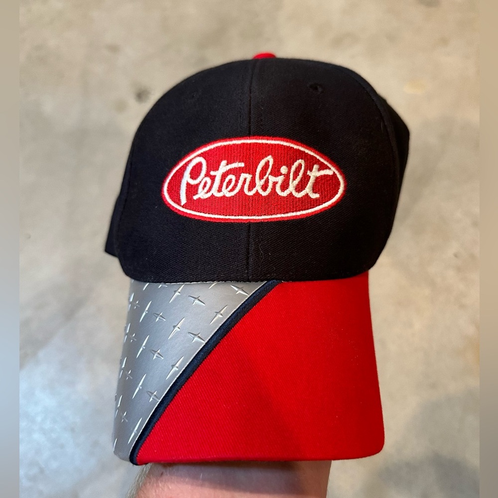 Vintage Y2K Peterbilt Metal Embossed Hat